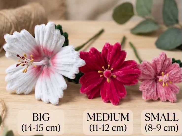 Flower Candles — Big, Medium & Small