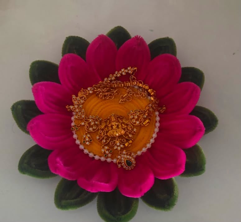 Lotus Petal Pooja Platter