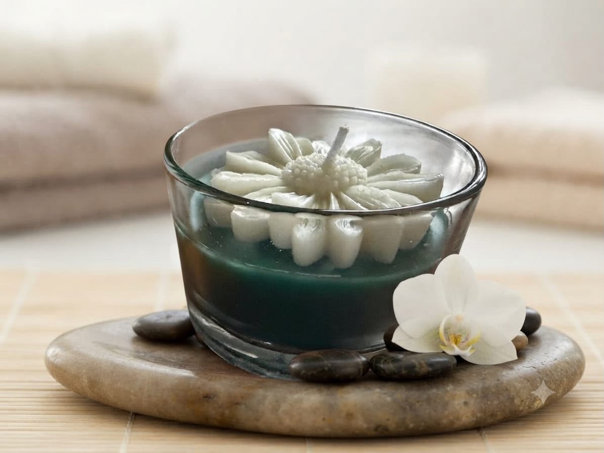 Lotus Floating Bowl Candle
