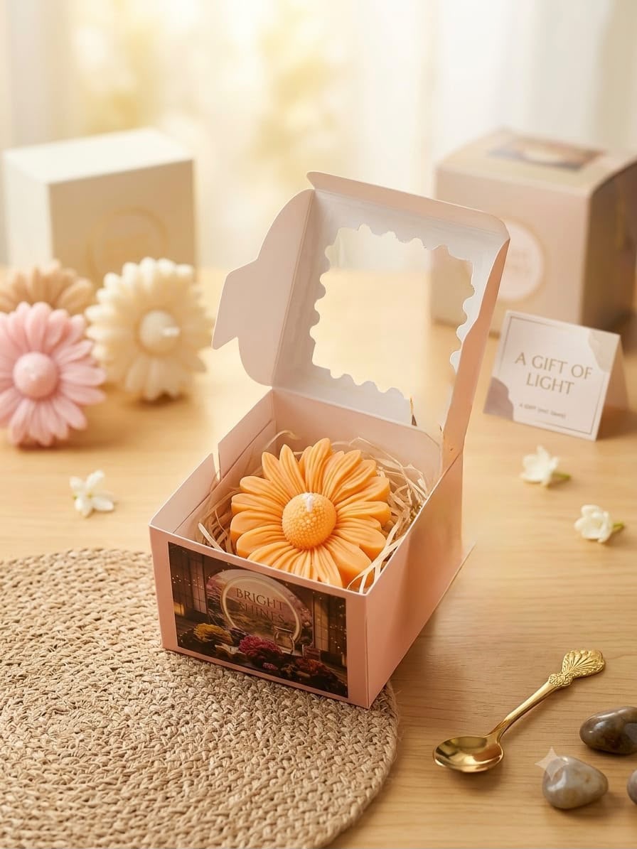 Mini Daisy Candle Gift Box