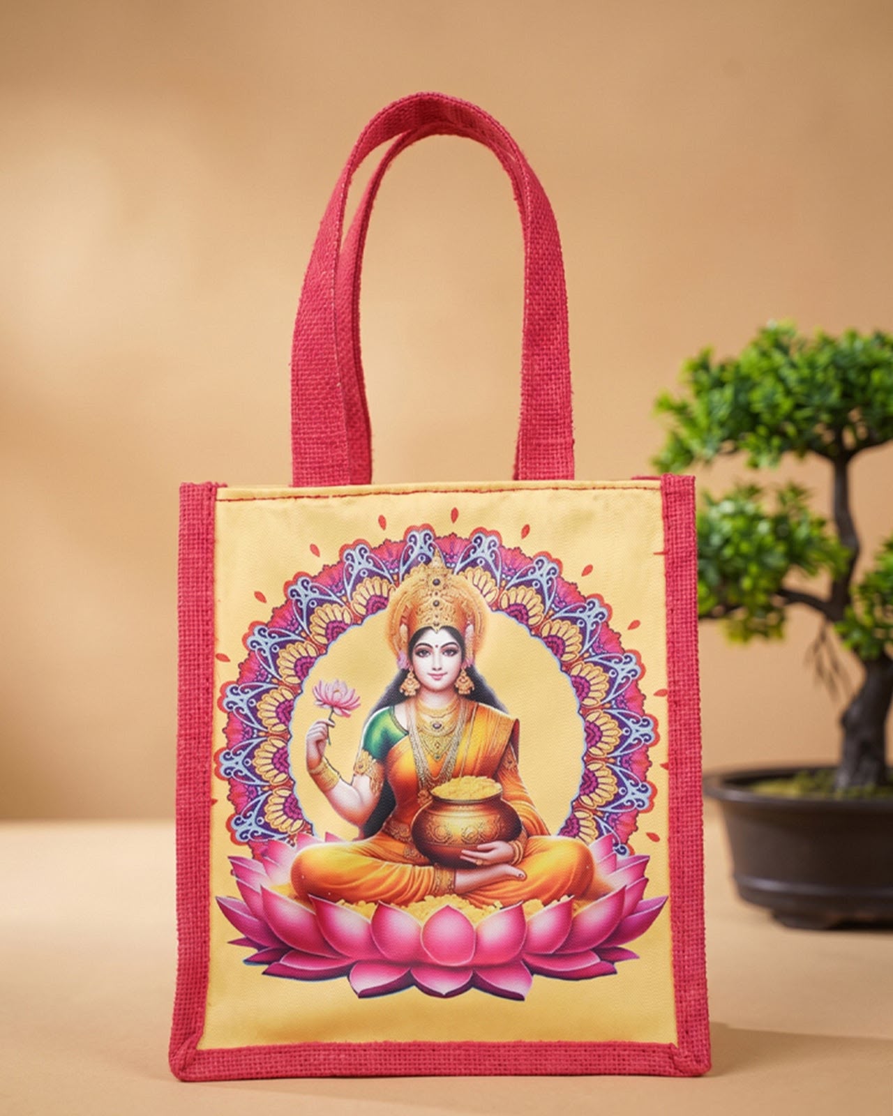Golden Heart Organza Bags
