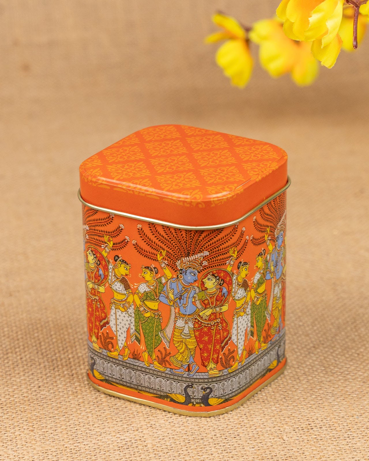 Pichwai Bangle Box (4")